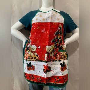 Christmas apron holiday apron mandil de navidad